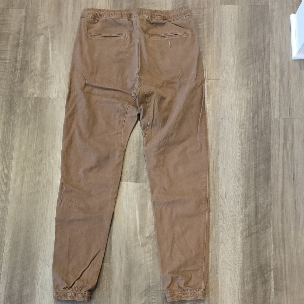 Men's Brown Jogger Pants - Picture 2 of 4